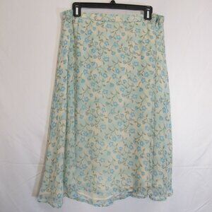 Coldwater Creek blue flowered skirt PXL